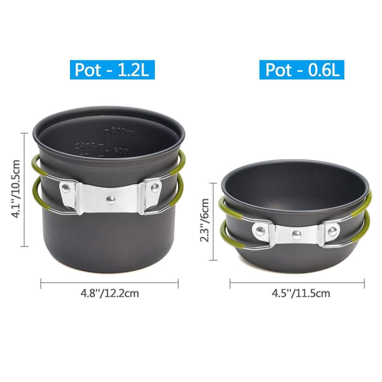 DS-101 Set da cucina portatile per campeggio all'aperto Combinazione di pentole per caldaia da picnic
