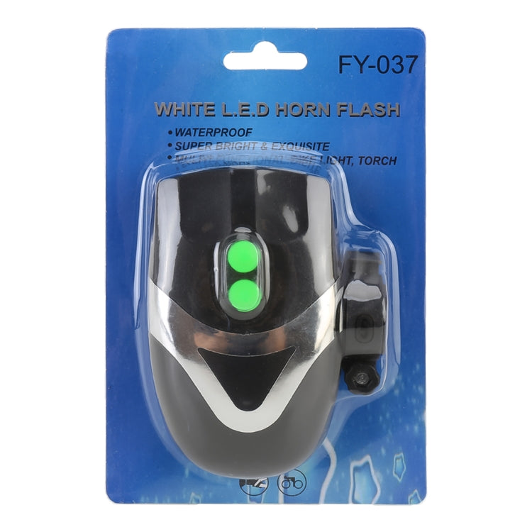 Corno per faro per mountain bike Torcia a LED Corno elettrico per bicicletta, con luce, Electric Horn with Light