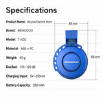 Clacson elettrico USB per mountain bike 120dB