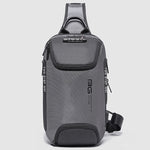 BANGE Borsa da petto USB di sicurezza da uomo Borsa a tracolla portatile da esterno, Shoulder Bag, Outdoor Shoulder Bag