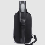 BANGE Borsa da petto USB di sicurezza da uomo Borsa a tracolla portatile da esterno, Shoulder Bag, Outdoor Shoulder Bag