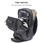 BANGE Borsa da petto USB di sicurezza da uomo Borsa a tracolla portatile da esterno, Shoulder Bag, Outdoor Shoulder Bag