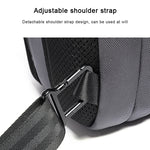 BANGE Borsa da petto USB di sicurezza da uomo Borsa a tracolla portatile da esterno, Shoulder Bag, Outdoor Shoulder Bag