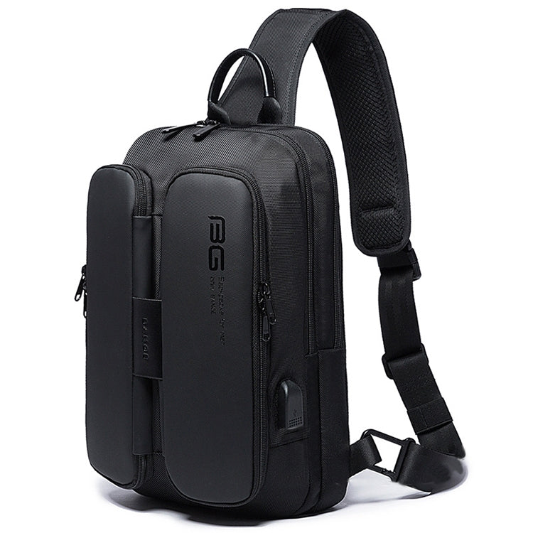 BANGE Borsa a tracolla casual alla moda Borsa da petto USB per esterni, USB Chest Bag