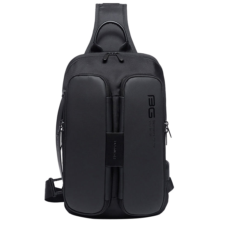 BANGE Borsa a tracolla casual alla moda Borsa da petto USB per esterni, USB Chest Bag