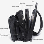 BANGE Borsa a tracolla casual alla moda Borsa da petto USB per esterni, USB Chest Bag