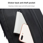 BANGE Borsa a tracolla casual alla moda Borsa da petto USB per esterni, USB Chest Bag