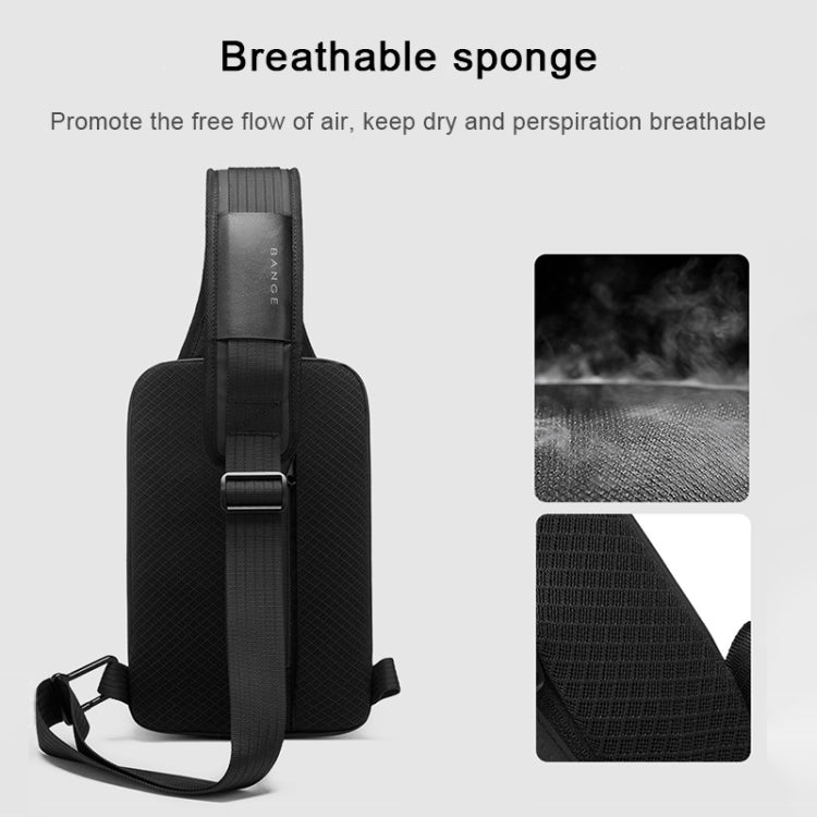 BANGE Borsa da petto per uomo moda da uomo Borsa a tracolla impermeabile per il tempo libero all'aperto