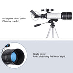 Telescopio astronomico ad alta definizione WR852 16x/66x70 con treppiede, 66x70 Blue