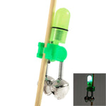10 accessori per la pesca, campanelli gemelli, allarme per morso di pesca con luce notturna a LED, Fishing Alarm Bells