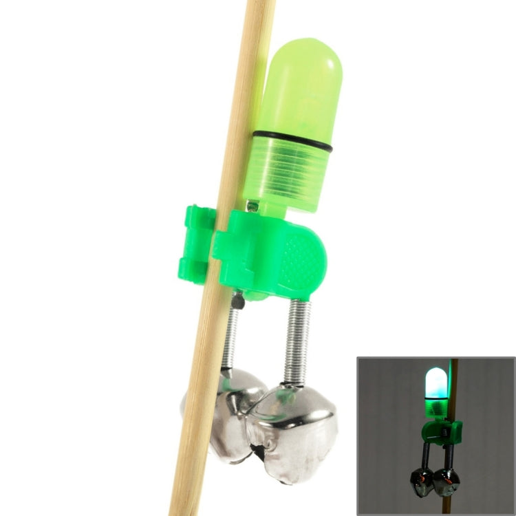 10 accessori per la pesca, campanelli gemelli, allarme per morso di pesca con luce notturna a LED, Fishing Alarm Bells