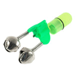 10 accessori per la pesca, campanelli gemelli, allarme per morso di pesca con luce notturna a LED, Fishing Alarm Bells