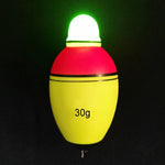2 pezzi di attrezzatura da pesca elettronica notturna galleggiante galleggiante luminoso bobber, 3.5cm/30g, 3.9cm/40g, 4.2cm/50g, 4.5cm/60g, 4.8cm/80g