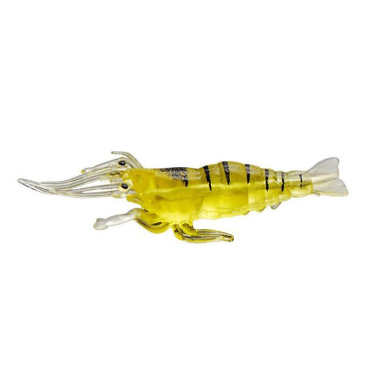 10 esche morbide da pesca da 4 cm, esche popper, Artificial Shrimp, Luminous Shrimp, Pink Shrimp, Green Shrimp, Transparent Shrimp