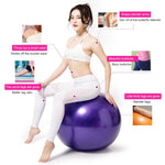 Palla da yoga grande antideflagrante ispessente Palla da fitness sportiva Palla da yoga incinta ambientale, diametro: 65 cm, 65cm(Pink), 65cm(Blue), 65cm(Purple)