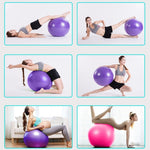 Palla da yoga grande antideflagrante ispessente Palla da fitness sportiva Palla da yoga incinta ambientale, diametro: 65 cm, 65cm(Pink), 65cm(Blue), 65cm(Purple)