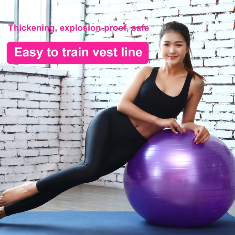 Palla da yoga grande antideflagrante ispessente Palla da fitness sportiva Palla da yoga incinta ambientale, diametro: 75 cm, 75cm(Pink), 75cm(Blue), 75cm(Purple)
