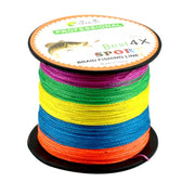 HENGJIA Colorato 5.0# 0.37mm 50LB 22.6kg Tensione 300m Extra Forte 4 Parti Treccia PE Lenza da pesca Linea da aquilone, 5.0# 0.37mm 50LB