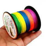 HENGJIA Colorato 2.0# 0.24mm 28LB 11.3kg Tensione 300m Extra Forte 4 Parti Treccia PE Lenza da pesca Linea da aquilone, 2.0# 0.24mm 28LB
