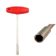 BIKERSAY BT031B Presa a forma di T MTB Bici da strada Chiave per copriraggi nascosta in acciaio per utensili incorporata (presa esagonale da 5,5 mm), OG2302A, OG2302B