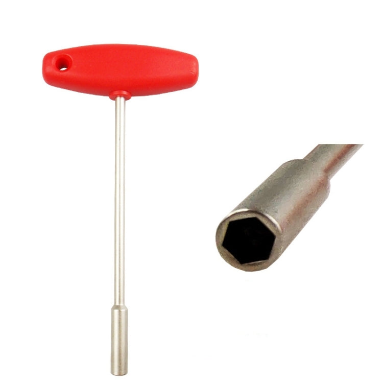BIKERSAY BT031B Presa a forma di T MTB Bici da strada Chiave per copriraggi nascosta in acciaio per utensili incorporata (presa esagonale da 5,5 mm), OG2302A, OG2302B