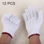Guanti in filato di cotone con protezione traspirante e resistente all'usura da 12 paia, 12 Pairs