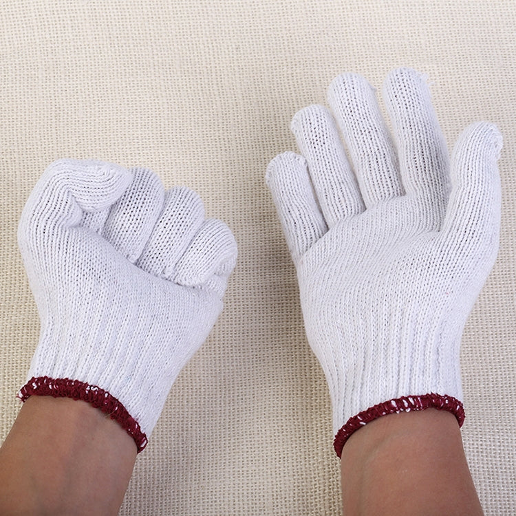 Guanti in filato di cotone con protezione traspirante e resistente all'usura da 12 paia, 12 Pairs