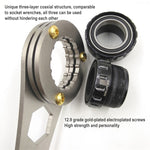 BIKERSAY GK-BB01 Strumento per la rimozione dell'albero della chiave multifunzione per bici BBR60 MT800 BB9000, GK-BB01