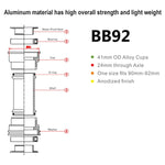 Cuscinetto per bicicletta da strada BIKERSAY BB92 MTB, BB92