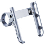 BIKERSAY MP007 Supporto universale per telefono da bicicletta per moto in lega di alluminio, MP007(Titanium Color)