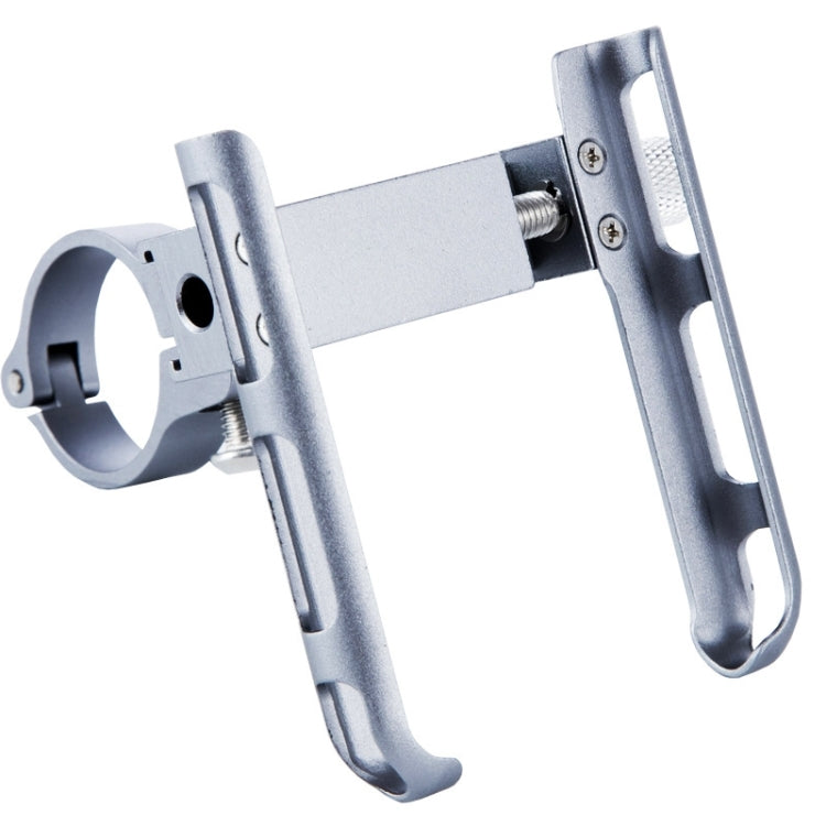 BIKERSAY MP007 Supporto universale per telefono da bicicletta per moto in lega di alluminio, MP007(Titanium Color)