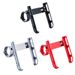 BIKERSAY MP007 Supporto universale per telefono da bicicletta per moto in lega di alluminio, MP007(Titanium Color)