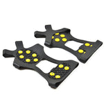 Copriscarpe antiscivolo per esterni con artiglio di ghiaccio a 10 denti per terreno ghiacciato, dimensioni: L, Size : L