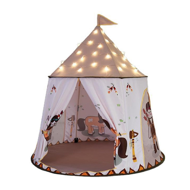 Tenda da esterno per interni per bambini Castello indiano Casa giocattolo yurta mongola con tessuto di base, Indian Castle