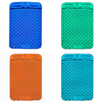 Letto matrimoniale gonfiabile portatile in TPU con cuscino gonfiabile automatico a gradino da campeggio all'aperto, dimensioni: 195 x 119 x 16 cm, Foot-step Dark Blue, Foot-step Orange, Foot-step Emerald, Foot-step Peacock Blue