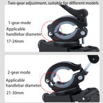 Supporto per cellulare girevole con supporto per manubrio per bicicletta per moto in PVC, Handlebar Holder B