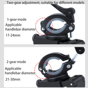Supporto per cellulare girevole con supporto per manubrio per bicicletta per moto in PVC, Handlebar Holder B