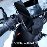 Supporto per cellulare girevole con supporto per manubrio per bicicletta per moto in PVC, Handlebar Holder B