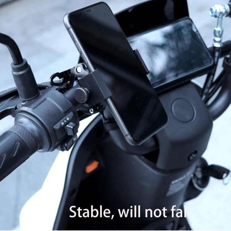 Supporto per cellulare girevole con supporto per manubrio per bicicletta per moto in PVC, Handlebar Holder B