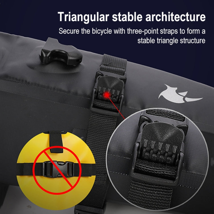 Borsa da sella per bicicletta completamente impermeabile Rhinowalk TF551 da 2,5 litri, TF551 2.5L
