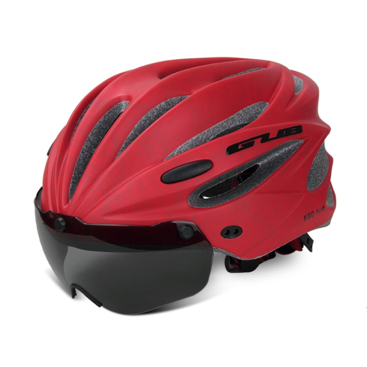 Casco da bici GUB K80 Plus con visiera e occhiali, GUB K80 Plus(Black), GUB K80 Plus(Orange), GUB K80 Plus(Gradient Blue), GUB K80 Plus(Gradient Purple), GUB K80 Plus(Red), GUB K80 Plus(Titanium Color), GUB K80 Plus(White), GUB K80 Plus(Fluorescent Green)