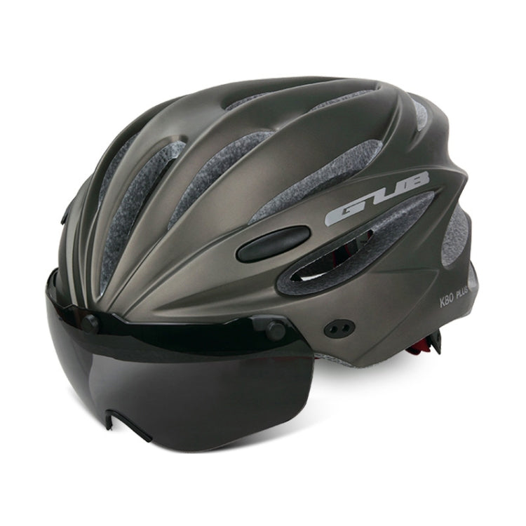 Casco da bici GUB K80 Plus con visiera e occhiali, GUB K80 Plus(Black), GUB K80 Plus(Orange), GUB K80 Plus(Gradient Blue), GUB K80 Plus(Gradient Purple), GUB K80 Plus(Red), GUB K80 Plus(Titanium Color), GUB K80 Plus(White), GUB K80 Plus(Fluorescent Green)