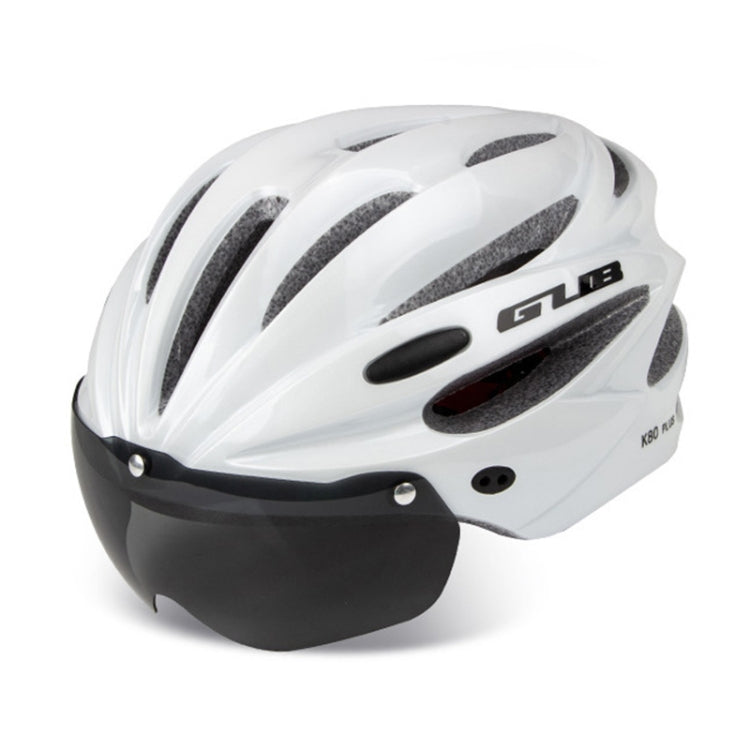 Casco da bici GUB K80 Plus con visiera e occhiali, GUB K80 Plus(Black), GUB K80 Plus(Orange), GUB K80 Plus(Gradient Blue), GUB K80 Plus(Gradient Purple), GUB K80 Plus(Red), GUB K80 Plus(Titanium Color), GUB K80 Plus(White), GUB K80 Plus(Fluorescent Green)