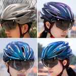 Casco da bici GUB K80 Plus con visiera e occhiali, GUB K80 Plus(Black), GUB K80 Plus(Orange), GUB K80 Plus(Gradient Blue), GUB K80 Plus(Gradient Purple), GUB K80 Plus(Red), GUB K80 Plus(Titanium Color), GUB K80 Plus(White), GUB K80 Plus(Fluorescent Green)