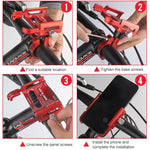 Supporto per telefono da bici in alluminio GUB P30