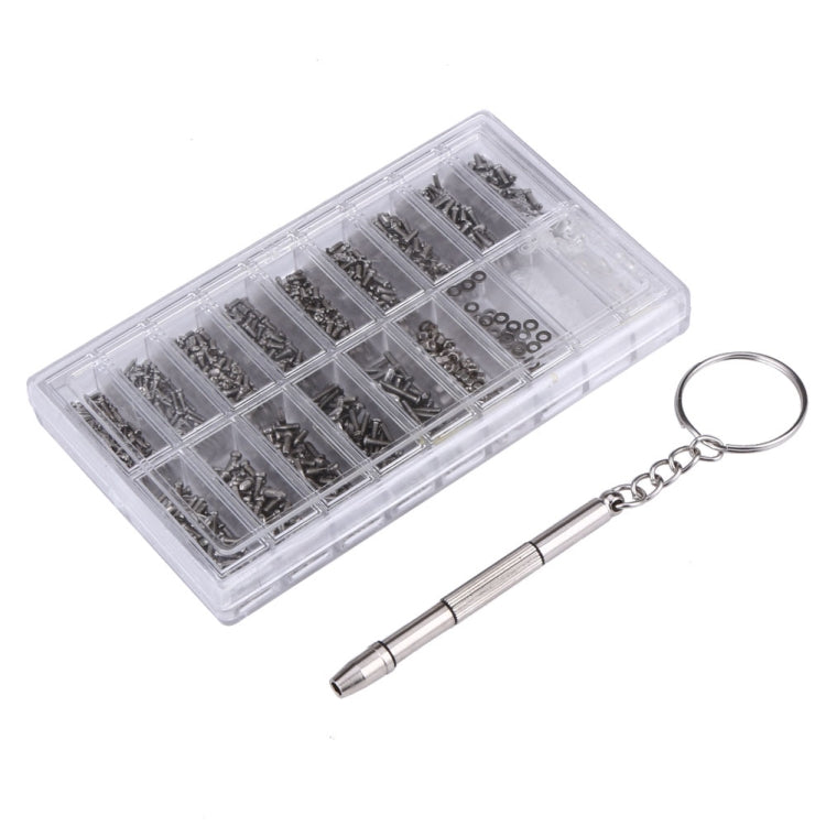 Kit di riparazione dadi per viti per occhiali da sole da 1000 pezzi con cacciavite, Sunglass Spectacles Screws