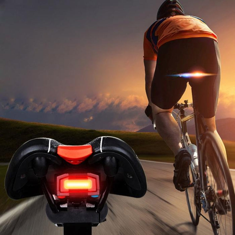 ANTUSI A6 Sorgente luminosa COB di ricarica USB Smart Cycling Bike Avviso allarme Fanale posteriore con telecomando, A6