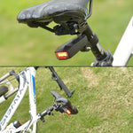 ANTUSI A6 Sorgente luminosa COB di ricarica USB Smart Cycling Bike Avviso allarme Fanale posteriore con telecomando, A6