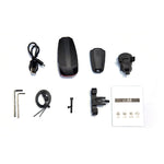 ANTUSI A6 Sorgente luminosa COB di ricarica USB Smart Cycling Bike Avviso allarme Fanale posteriore con telecomando, A6