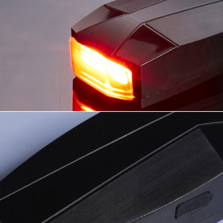ANTUSI A6 Sorgente luminosa COB di ricarica USB Smart Cycling Bike Avviso allarme Fanale posteriore con telecomando, A6